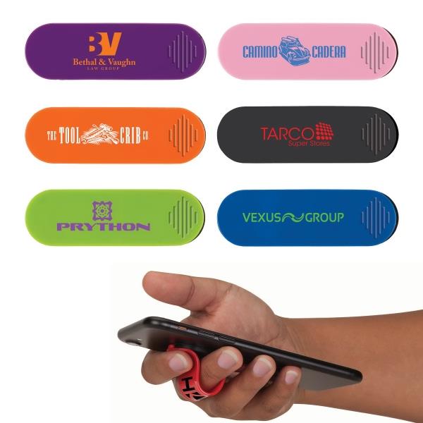 customized logo sliding phone stand finger holder