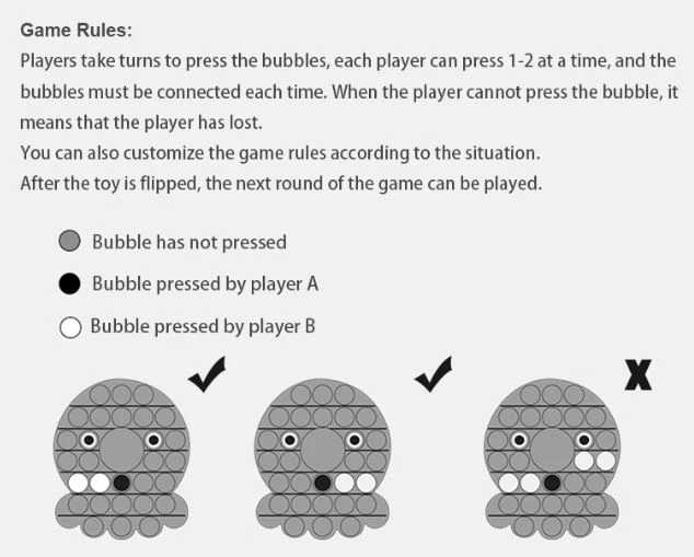 silicone push pop it bubbles fidget sensory pop toy silicone push pop it bubbles fidget sensory pop toy