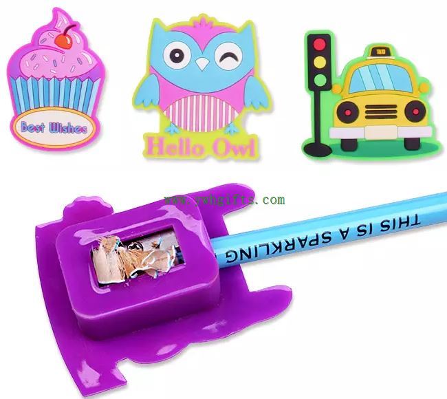 PVC pencil holder with pencil sharpener PVC pencil holder with pencil sharpener