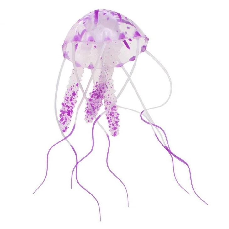 Silicone Rubber Simulation Jellyfish Decoration For Fish Tank