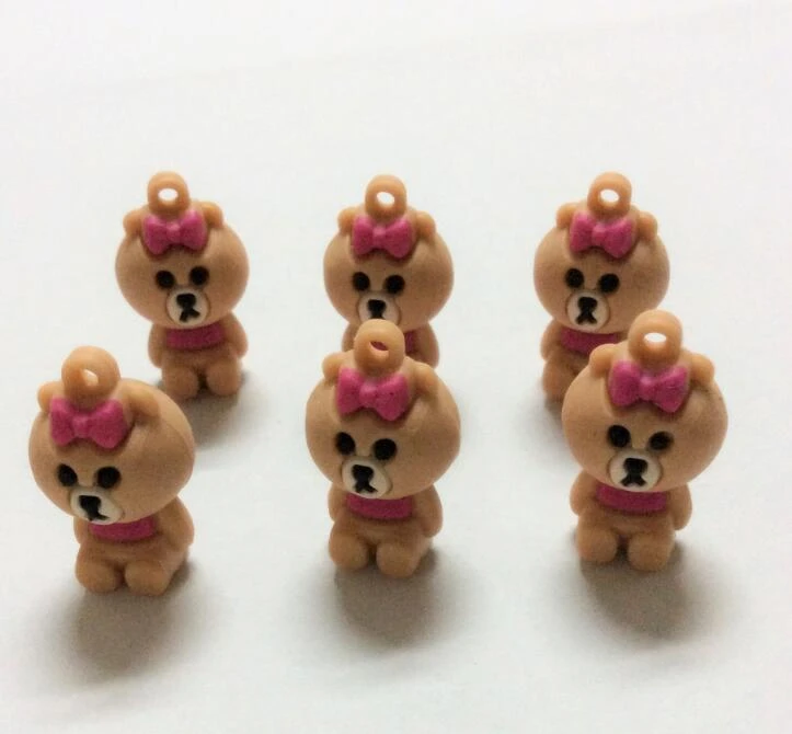 Cute Chick Silicone Keyring Soft Letter Rubber Keychain