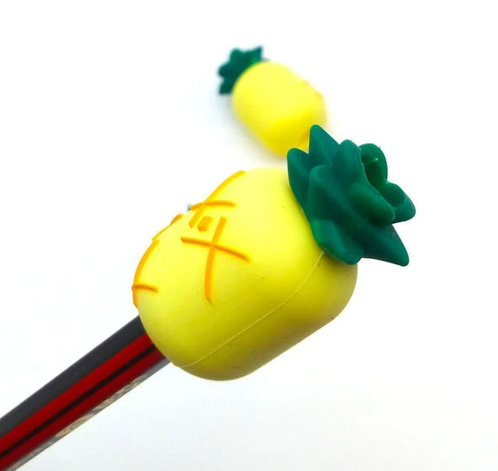 Pineapple Shape Pen Cap Soft Silicone Pencil Head Cover