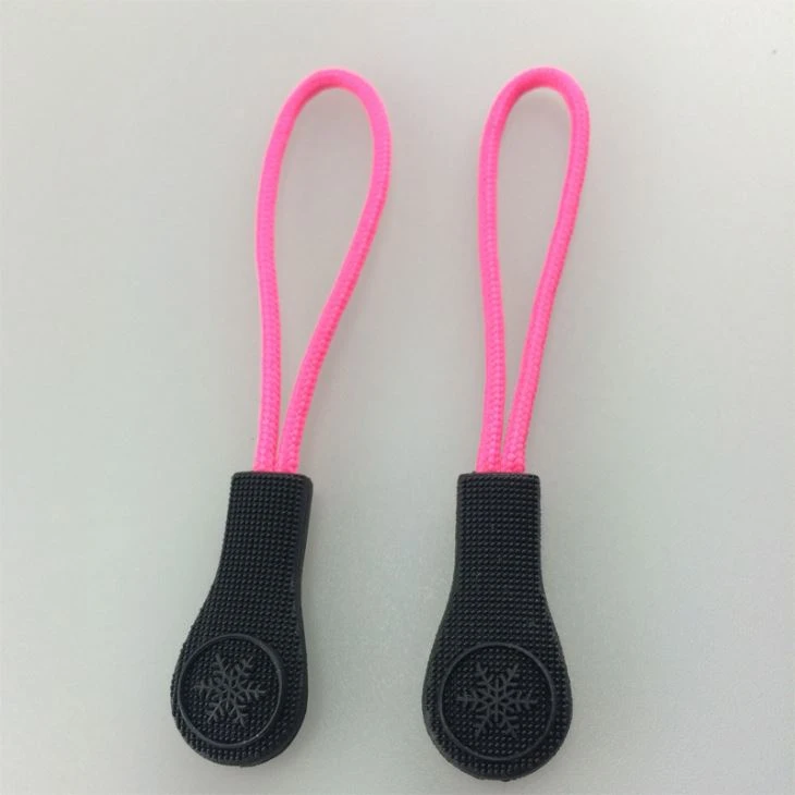 PVC Tabs Cord Zip Slider For Backpack