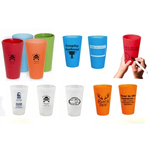 Personlig logotyp Silikon Tumbler Pint Glass Cup