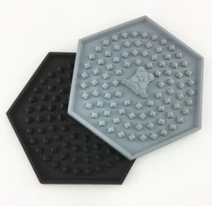 Kreativ präglad silikonunderlägg Polygon PVC -matta