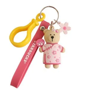 Design 3D Bear Doll PVC nyckelring