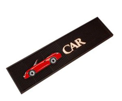 Professionell design anpassad logotyp mjuk PVC gummistång löpare Mat