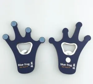 Pvc ölflasköppnare Groda Flasköppnare kylskåpsmagnet
