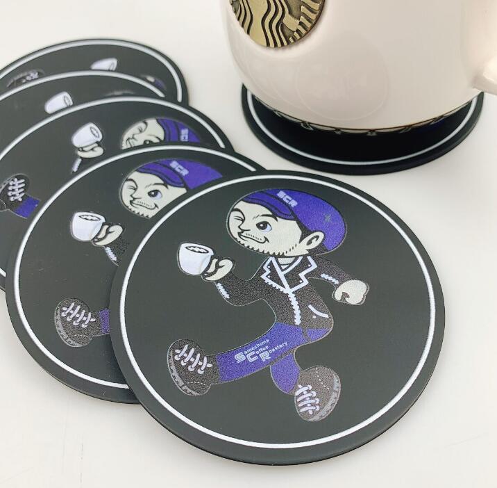 Soft PVC Cup Mat Eco-friendly Pvc Coaster Beer