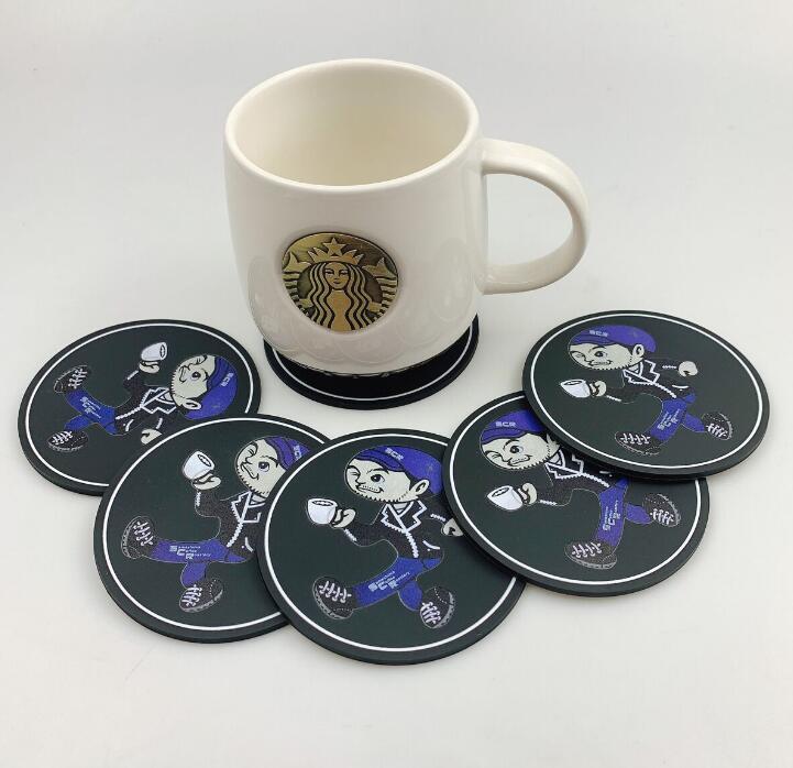 Soft PVC Cup Mat Eco-friendly Pvc Coaster Beer