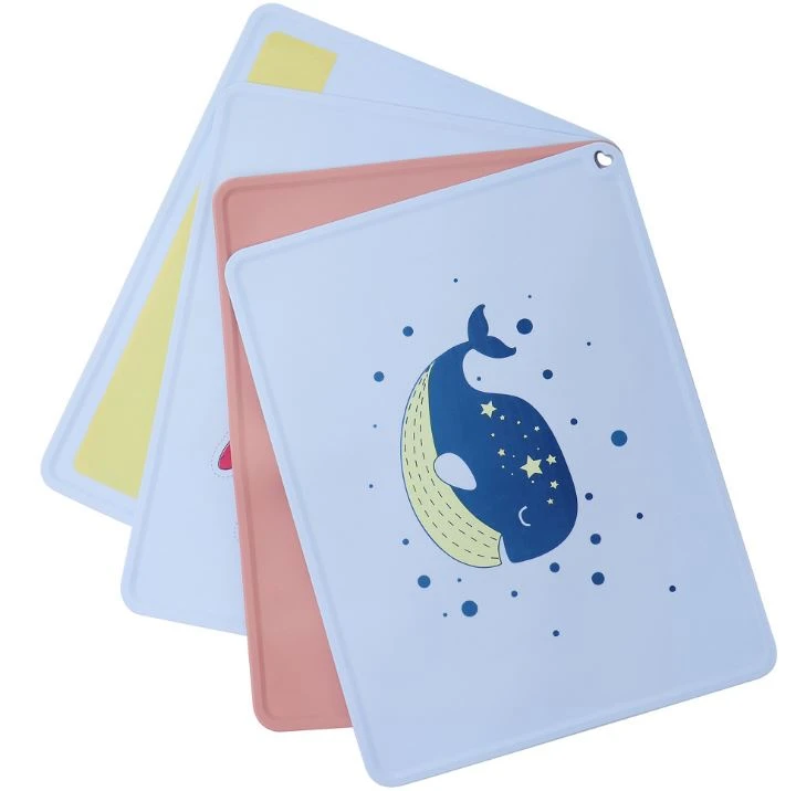 Mat Grade icke-slip sug silikon placemat Drink Dalbana Baby Bricka Mat