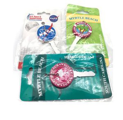 3D mjuk PVC gummi nyckelskydd nyckelhuvudskydd