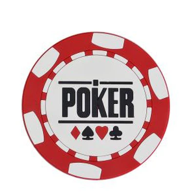 Poker Chips Bordstillbehör Mjuka PVC runda drinkunderlägg