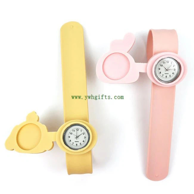 New Flip Style Silicone Slap Watch Waterproof Kids Watch Band Wrist